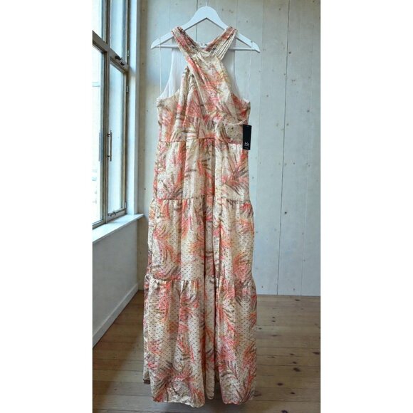 Aidan Mattox Dresses & Skirts - Aidan Mattox Women's Maxi Dress Beige Coral Color Sleeveles NEW MSRP $330 Size16